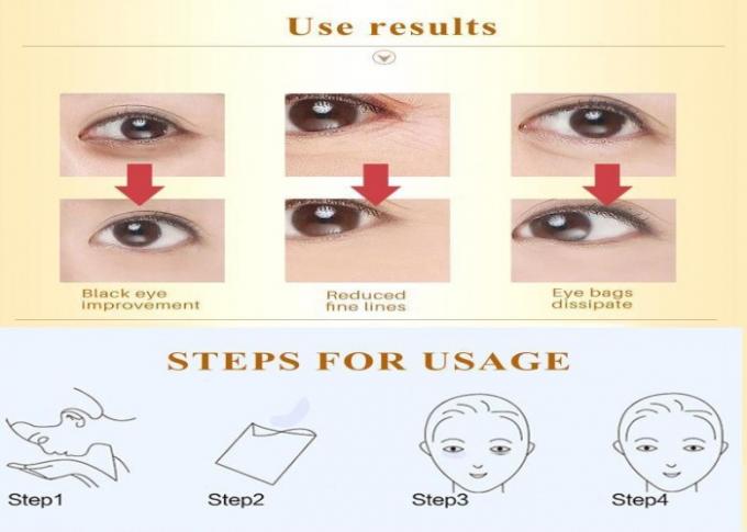 Ingredientes hidratantes del aminoácido del fango del ojo de la máscara negra del remiendo para los ojos hinchados