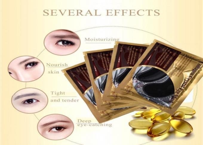 Ingredientes hidratantes del aminoácido del fango del ojo de la máscara negra del remiendo para los ojos hinchados